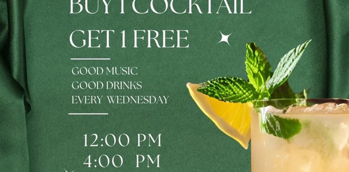 Midweek just got better with Free Cocktails!
